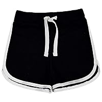 Kids Girls Shorts 100% Cotton Dance Gym Sports Black Summer Hot Short Pant 5-13Y