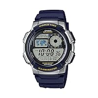 Casio Men's '10-Year Battery' Quartz Resin Watch,(Model: AE1000W-2AV)