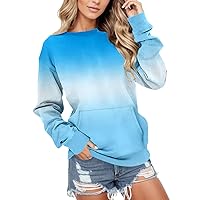 Women's Casual Color Block Hoodies Sweatshirts Long Sleeve Tops Button Down Drawstring Pullover Sweatshirts Pocket