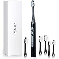 IONPA DH Home Black Special Bundle Ionic Power Electric Toothbrush Black, 2×Regular, 2×Wide, 2×Compact Brush Heads, Made in Japan, DH-311 BK