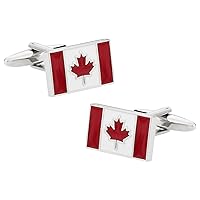 Canadian Flag Canada Cufflinks with Presentation Box