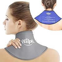 Hilph Neck Ice Pack Cervical and Neck Ice Pack Wrap Reusable Cold Pack for Pain Relief