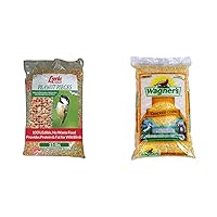 Lyric Peanut Pieces Wild Bird Seed and Wagner's Cracked Corn Wild Bird Food Bundle - 25 lbs