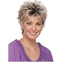 Hair Wigs For White Women Short Curly Human Hair Wigs Curly Wig With Bang Wavy Synthetic Wigs White Wig Easter Hair