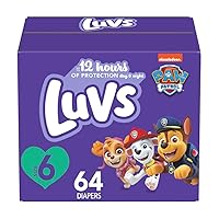 Luvs Diapers - Size 6, Paw Patrol Disposable Baby Diapers, 64 count (Pack of 1)