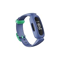 Fitbit Ace 3 Activity-Tracker for Kids 6+, Blue Astro Green, One Size