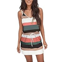 Summer Dresses for Women 2024 Spaghetti Strap Dresses Floral Lightweight Beach Tank Cover Up Dress Sleeveless Midi Dresses
