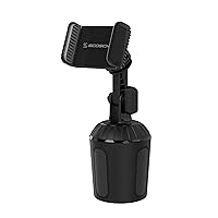 Scosche UHCUP2M-SP1 Universal Cup Phone Holder Mount with Adjustable Arms and Adjustable Base, Expands to Fit Cupholder, 360 Degree View Rotation