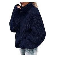 Women Crewneck Sweatshirt Solid Color Stand Collar Long Sleeve Sweater Oversize Sweatshirt Hoodies for Women