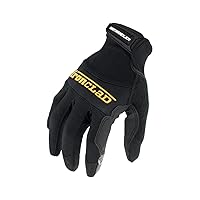 Ironclad Box Handler Work Gloves BHG, Extreme Grip, Performance Fit, Durable, Machine Washable, (1 Pair), Black