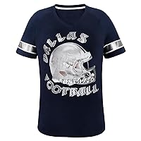 Womens City Football Fans Athletic V Neck Tee Shirts - Navy, Size: Small to Plus 4X