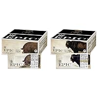 EPIC Uncured Bacon Protein Bars and EPIC Bison Bacon Cranberry Bars Bundle (12 Count)