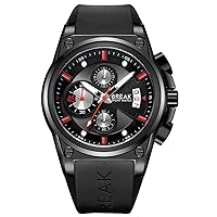 Men's Watches Luxury Unique Quartz Waterproof Watch with Fashion Luminous Chronograph Date Display Wristwatch
