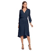 Maggy London Women's Long Sleeve Catalina Crepe Dress Workwear Event Guest of Wedding