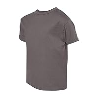 Hanes Nano-T Youth Short Sleeve T-Shirt S Smoke Grey