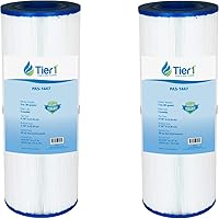 Tier1 Pool & Spa Filter Cartridge 2-pk | Replacement for Dynamic 03FIL1600, Pleatco PRB50-IN, Filbur FC-2390, Unicel C-4950 and More | 50 sq ft Pleated Fabric Filter Media