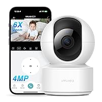 4MP Indoor Camera, Plug-in 2.4G WiFi Security Camera for Baby/Pet Monitor with Phone app, 360° Pet Camera with Night Vision, 2-Way Audio, AI Detection, Local/Cloud Storage, Easy Setup (C21)