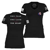 Grunt Style Freedom Rose Women's V-Neck T-Shirt