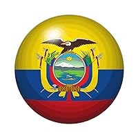 Ecuador Flag Stickers 10 Pcs Holiday Flags Vinyl Sticker Decal Patriotic Flag Durable Sticker Labels Cute Stickers for Car Laptop Phone Water Bottles Computer 3inch