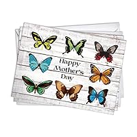 Butterflies Grandma, Daughter Mother's Day Greeting Cards | 1 Pack Single + 1 Envelope (5x7)