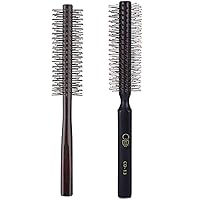 Ultimate Hair Styling Bundle: 1.3 Inch Mini Quiff Roller & 1.4 Inch Blow Drying Brush - Soft Nylon Bristle for Short Hair, Men & Women, Perfect for Styling, Lifting, Volumizing, Curling