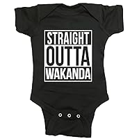 Black Panther Baby One Piece Straight Outta Wakanda Bodysuit