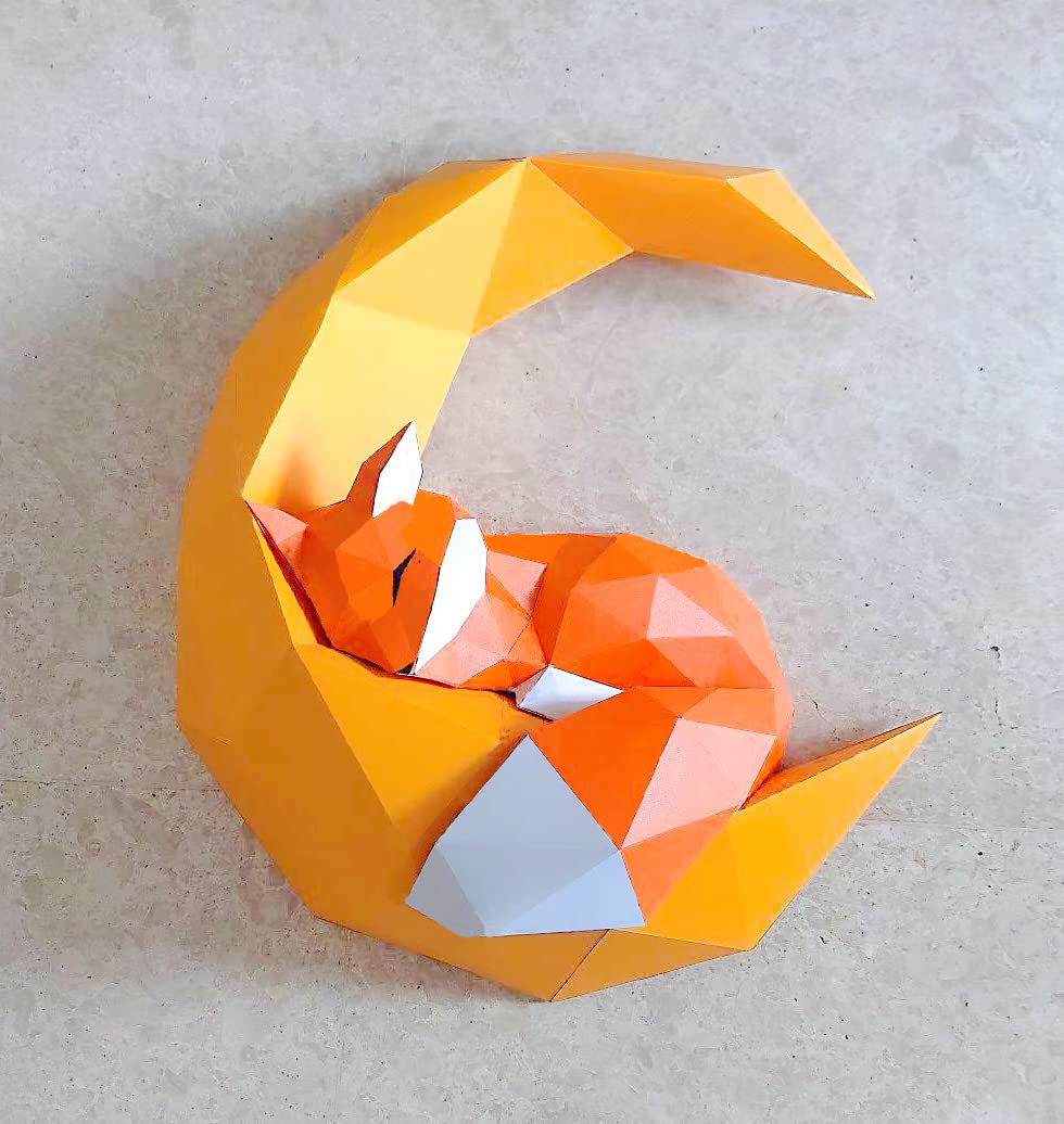 Mua Fox papercraft, fox origami, 3D paper craft, DIY paper craft templates,  wall decor art piece paper ornament, paper sculpture, 3D animal, not a  finished model trên Amazon Đức chính hãng 2023 |