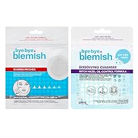 Bye Bye Blemish Blemish Patches and Dissolving Cleanser Witch Hazel Oil-Control Formula
