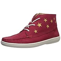 Marc Joseph New York Unisex-Child Leather Ankle Boot Embroidered Star Detail Loafer