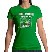 Forget Princess Engineer - Womens Crewneck T-Shirt