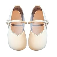 Girls Casual Mary Jane Flat Spring/Summer Solid Rubber Sole Metal Buckle Birthday Party School Youth Sansals