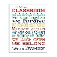 Stupell in This Classroom Rules Typography Art Wall Plaque