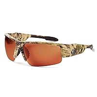 Ergodyne Skullerz Dagr Safety Sunglasses - Kryptek Highlander Brown Camo Frame, Copper Lens