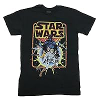 STAR WARS Men's Old School Comic Graphic T-Shirt