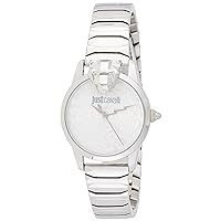 Just Cavalli Women's Donna Graziosa Quartz Watch with Analog Display and Stainless Steel Bracelet Jc1L220M0215, Silver, Bracelet, Silver, Bracelet