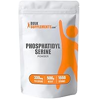 BULKSUPPLEMENTS.COM Phosphatidylserine Powder - Phosphatidylserine Supplement, Sourced from Soy Beans - 300mg per Serving (60mg of Phosphatidylserine), 500g (1.1 lbs) (Pack of 1)