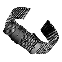 Women's Stainless Steel Mesh Milan Watch Band, Men's Pin buckle Double Loop Solid Mesh Weaving Replacement Watch Strap, Watch Accessories 18/20/22/24mm