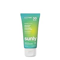 Mineral Face Sunscreen with Zinc Oxide, SPF 30, EWG Verified, Broad Spectrum UVA/UVB Protection, Dermatologically Tested, Vegan, Unscented, 2.6 Ounces