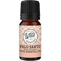 Wild Essentials Palo Santo Essential Oil - 10ml, Premium Grade, 100% Pure, Made and Bottled in The USA, Cleansing, Purifying, Relaxing, Smudge Oil