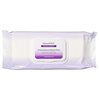 Dukal AW4750 Dawn Mist Pre-Moistened Adult Wash Cloth, Non-Sterile, Soft Pack, Flip Top Lid, 9