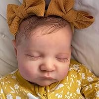 Lifelike Reborn Baby Dolls, 20 inch Realistic Newborn Real Life Baby Girl Dolls Soft Full Body Vinyl Girl Baby Dolls with Clothes and Toy Gift for Kids Age 3+