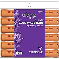 Diane Cold Wave Rods, Tangerine, 3/4