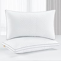 Maxzzz Bed Pillows Queen Size Set of 2, Fluffy Pillows for Back, Stomach or Side Sleepers, Luxury Hotel Quality, White(18x29 inch)