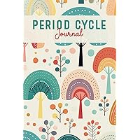 Period Cycle Journal: Menstrual Tracker for Women to Help Monitor Period, PMS Symptoms, Mood Swings, and More with Calendar & Coloring Page