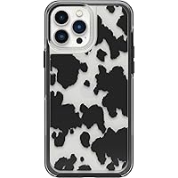 OtterBox iPhone 13 Pro Max and iPhone 12 Pro Max Symmetry Series+ Case - COW PRINT, ultra-sleek, snaps to MagSafe, raised edges protect camera & screen
