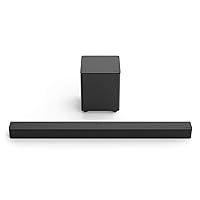 VIZIO V-Series 2.1 Home Theater Sound Bar with DTS Virtual:X, Wireless Subwoofer, Bluetooth, Voice Assistant Compatible, Includes Remote Control - V21-H8R
