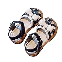 Little Girl Hollowed Out Princess Shoes Baby Summer Baotou Soft Soled Beach Shoes Bow Toddler Sandals Girls Closed Toe