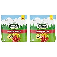 Black Forest Gummy Bears Candy, Made With Real Fruit Juice, Resealable 5-Pound Bulk Bag (Pack of 2)