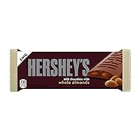 HERSHEY'S Milk Chocolate with Whole Almonds Candy Bars, 2.6 oz (18 Count)