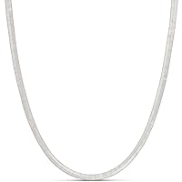 Amazon Essentials 14K Gold or Sterling Silver Plated Herringbone Chain